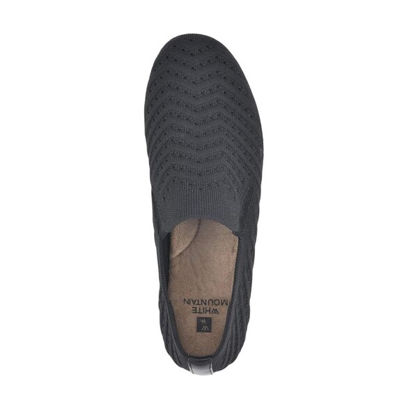 NEW White Mountain Courage Womens Sneaker Flat Black Fabric 9.5M - Picture 3 of 11